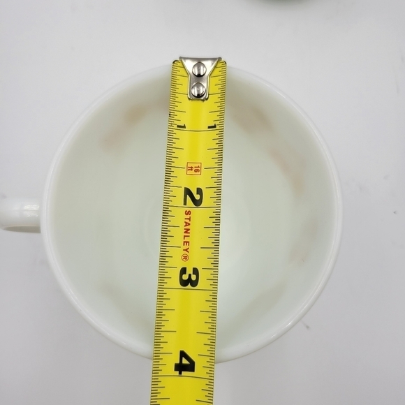 Vintage Pyrex Tea Coffee Cups in Harvest Home Pattern, Set of 2 - Picture 5 of 5